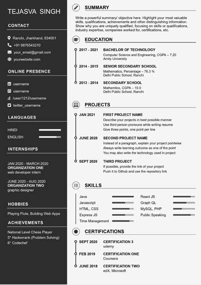 Resume Template 2