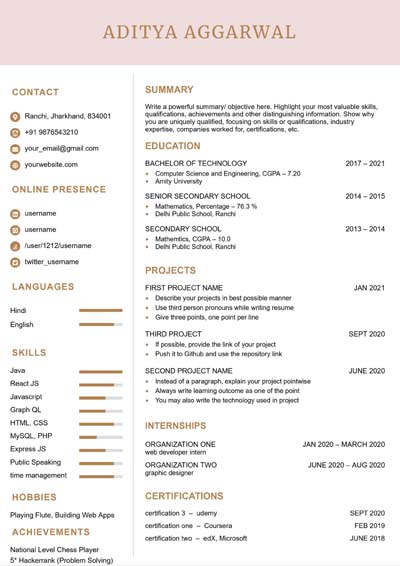 Resume Template 6