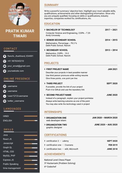 Resume Template 9